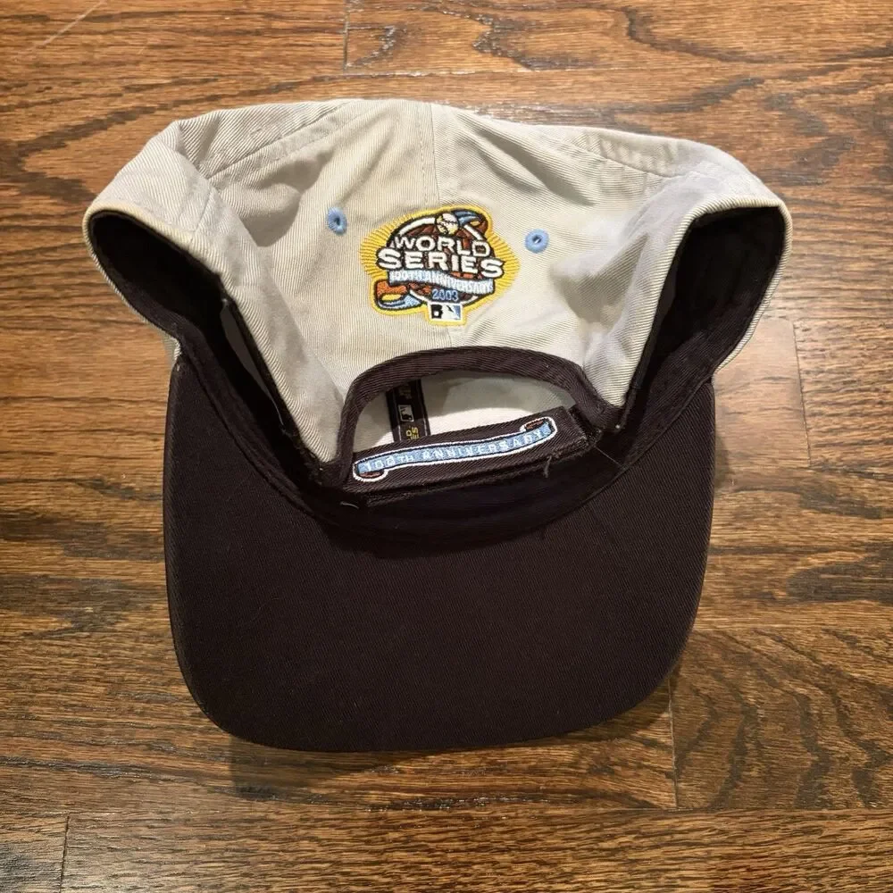 New Era Florida Marlins 2003 World Series Champions Adjustable Gray Hat Cap MLB